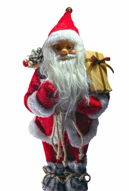 istock Santa Claus doll on a white background 1289964508