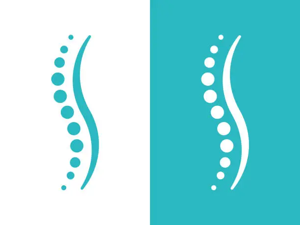 Vector illustration of Spine Health Symbol