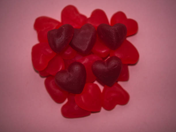 istock Red hearts with pink background. Valentine day 1289968682