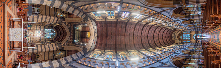 MELBOURNE, AUSTRALIA, DECEMBER 31, 2019: Interior of Saint Paul cathedral in Melbourne, AustraliaMelbourne, Australia, December 31, 2019: Interior of Saint Paul cathedral in Melbourne, Australia