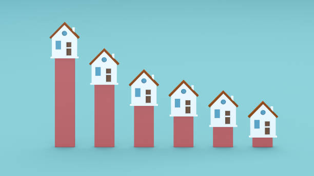 istock Real estate business graph and charts 1289972187