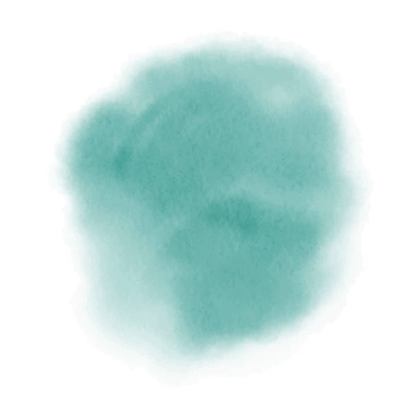 istock Watercolor spot isolated on white background. Wet watercolor stain. Brush painted texture. Design texture for poster, postcard, social media etc. 1289973966