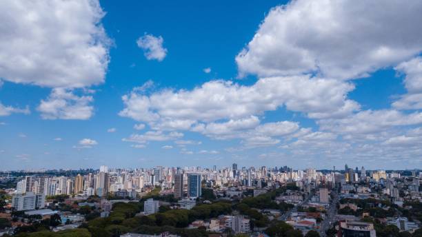 istock Panoramic drone view of the Curitiba 1289977084