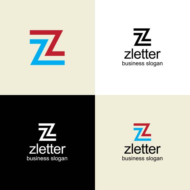 z-buchstaben-logo - letter z stock-grafiken, -clipart, -cartoons und -symbole