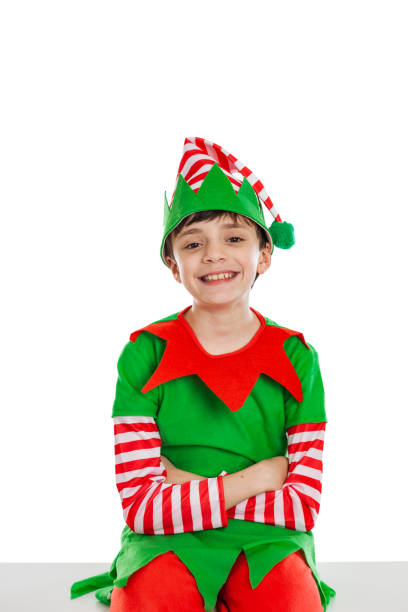 istock Young Boy Dressed in Elf Costume 1290001218
