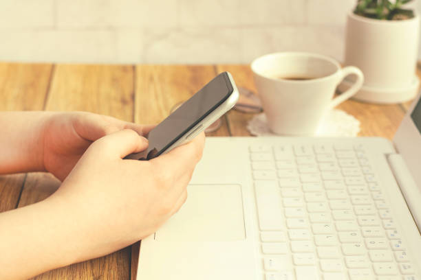 istock Laptop and cell phone 1290005802