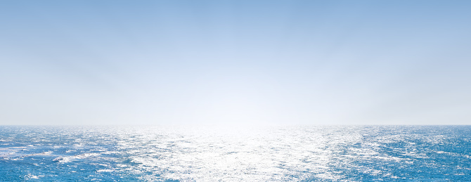 The sea panaroma from beach in Bodrum