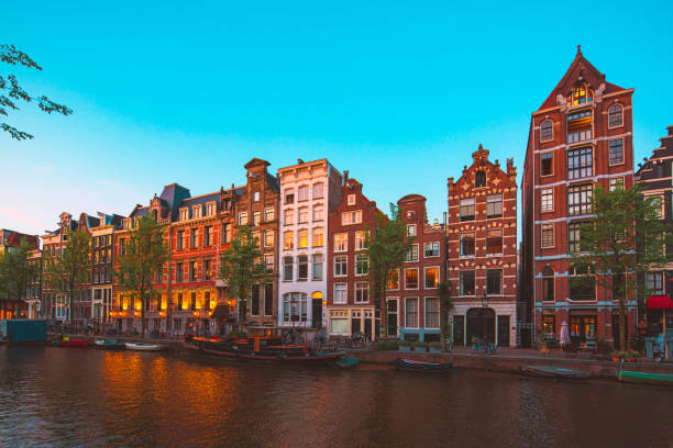 istock Typical street in Amsterdam, Netherlands 1290016044
