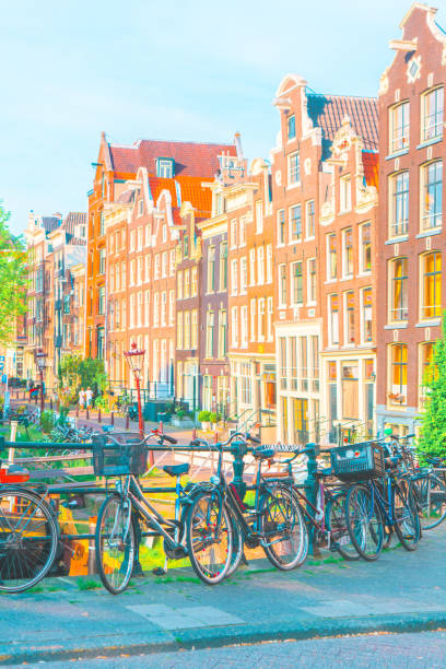 istock Typical street in Amsterdam, Netherlands 1290017357