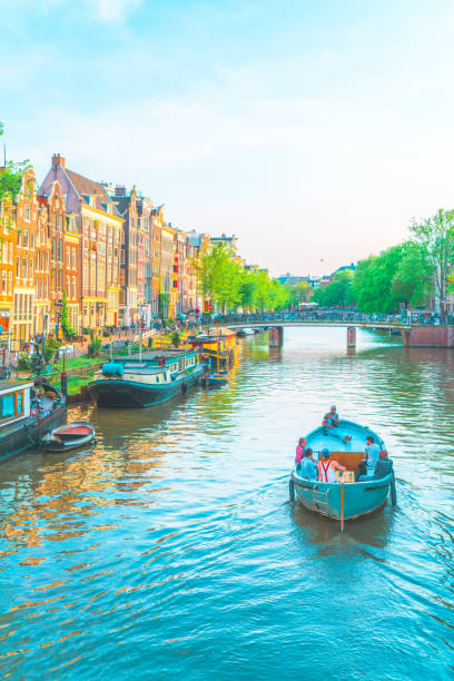 istock Typical street in Amsterdam, Netherlands 1290017363
