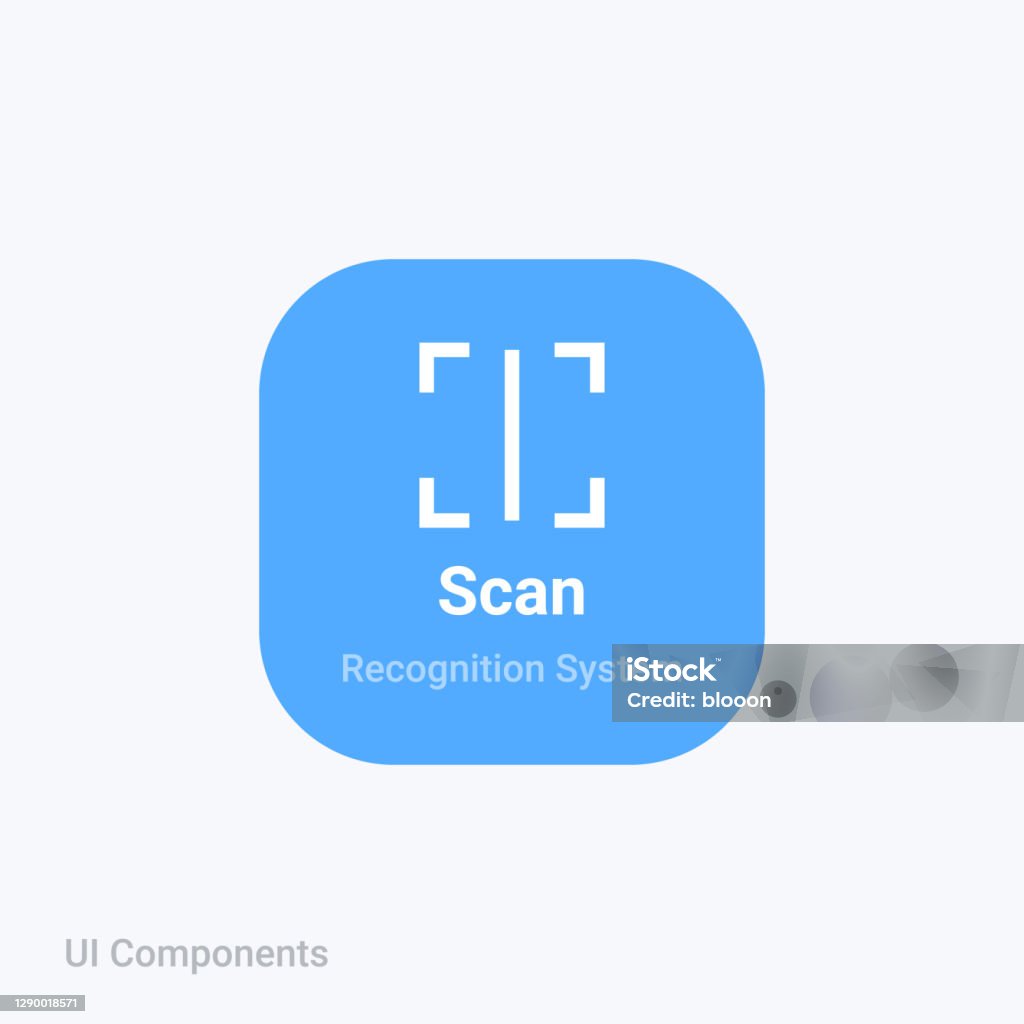 Sensor Scanning Icon Sharp Sensor Guide Scan Reader Vertical Stock Illustration - Download ...