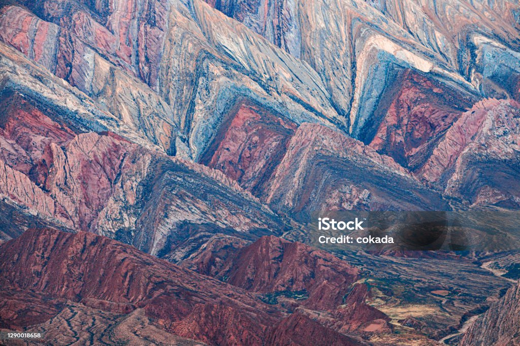 Hill of 17 Colors - Humahuaca Argentina Stock Photo