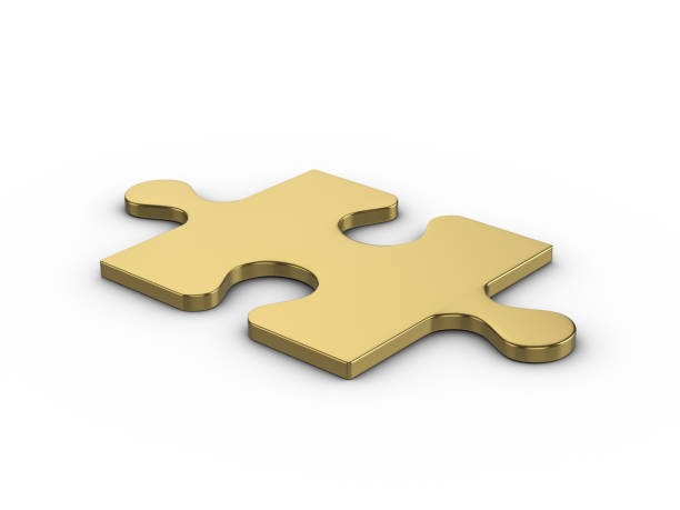 パズルピース - jigsaw piece puzzle jigsaw puzzle metal ストックフォトと画像