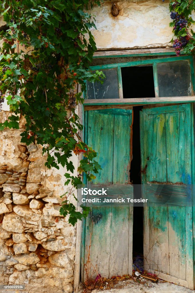 Avdou village : the charm of the old Avdou village : the charm of the old, Crete Building Exterior Stock Photo