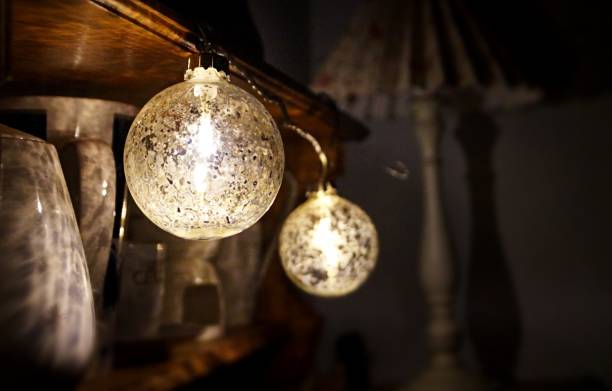istock Glowing Christmas balls 1290022772