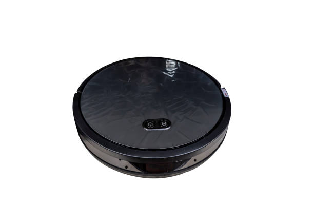 istock Isolated on white background Robot vacuum cleaner 1290023449