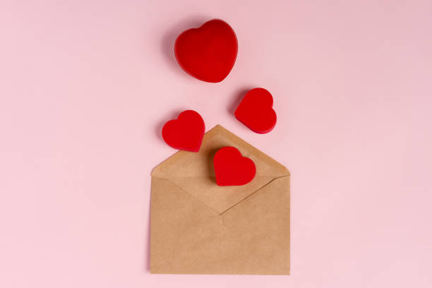 istock Envelope for Valentine's day, space for text. Romantic concept on a pink background 1290027831