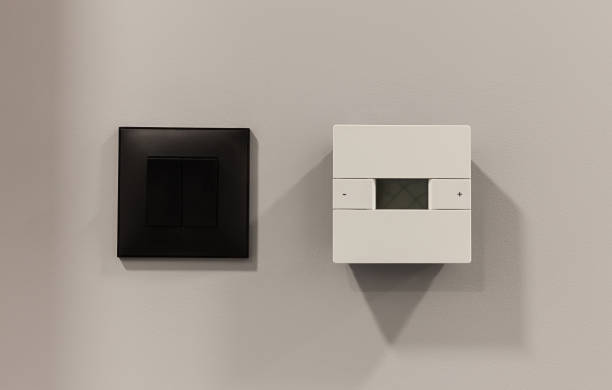 istock Two Switches for Light and Air Conditioner 1290028166
