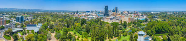 Skyscrapers at Central Business District of Adelaide, Australia Skyscrapers at Central Business District of Adelaide, Australia adelaide stock pictures, royalty-free photos & images