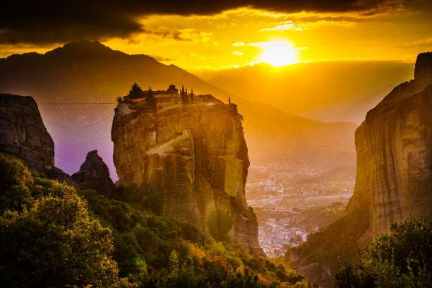 istock Monastery of the Holy Trinity i in Meteora, Greece 1290035373