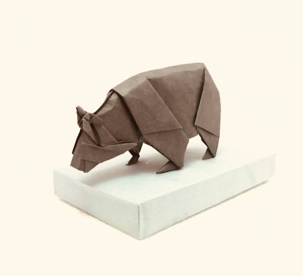 istock Origami Bear display stand 1290035919