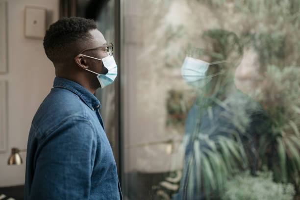 istock Young African American man in quarantine 1290044787