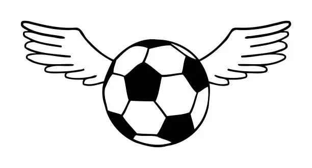 Vector illustration of Football, soccer ball illustration