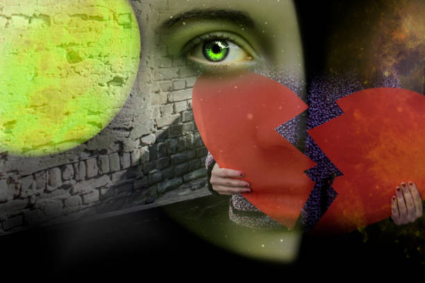 Edgy modern portrait. What appears to be tribal face paint is actually color painted onto the model with a digital LCD projector. Screen door effect, courtesy the LCD projector light source, acts like a gobo and enhances the image's digital-pixilated feel.
