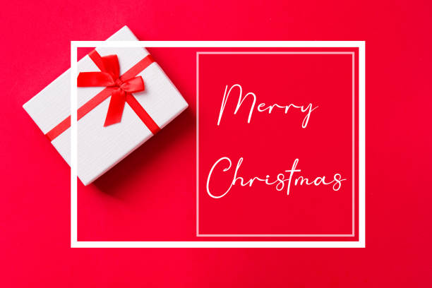 istock Merry Christmas. Christmas gift box 1290055645