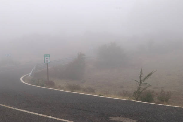 street in the fog