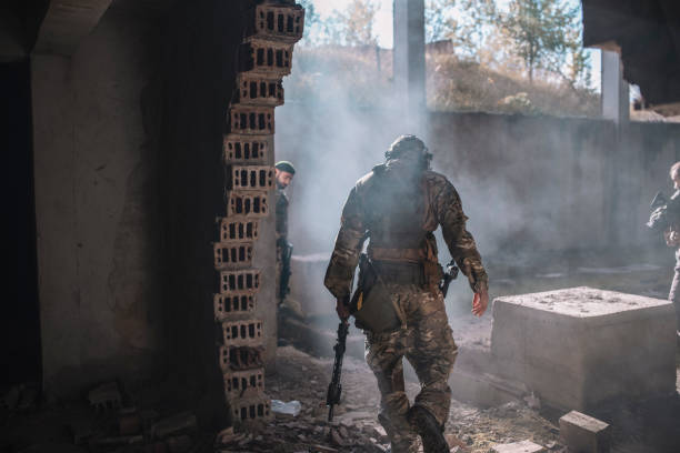 istock Soldiers after mission. 1290063651