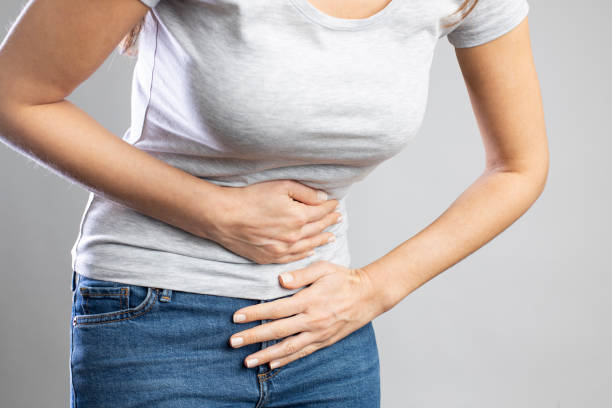 Woman with menstrual pain