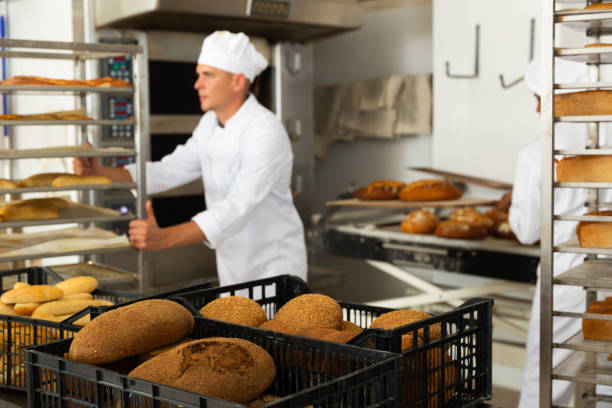 istock bread with sesame in black box in kitchen 1290067813