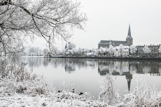 istock View on Kampen and river IJssel in winter in Holland 1290071898