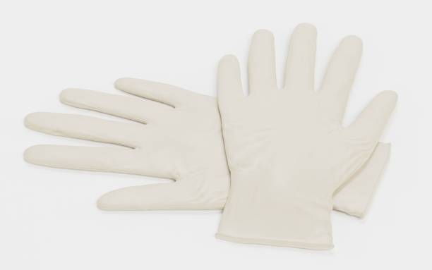 istock Realistic 3D Render of Latex Gloves 1290072851
