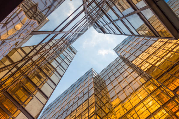 istock Exterior of modern architecture. Building abstract background 1290076447