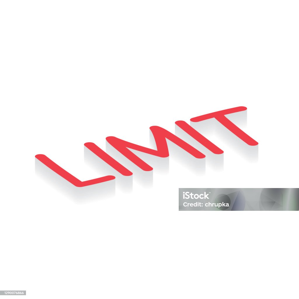 Limit Inmage Limit Word Concept Stock Illustration - Download Image Now - At The ...