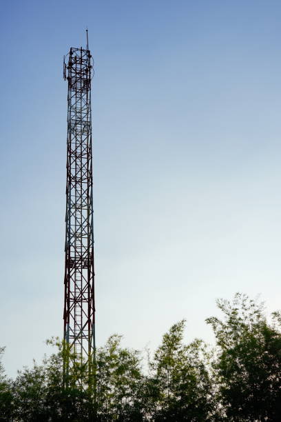 istock Telecommunications mast with 4G, 5G in thailand 1290080192