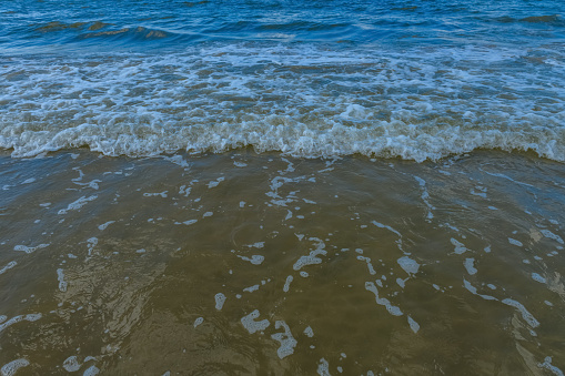 soft wave on a beach