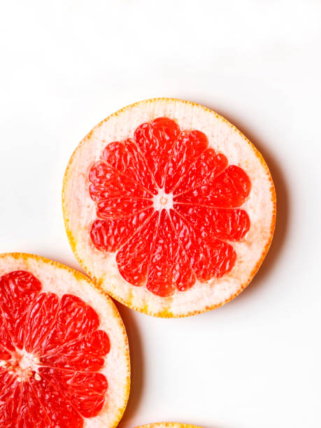 istock Grapefruit slice isolated on white background, Sliced grapefrui, Slices of fresh grapefruit, Grapefruit 1290086344