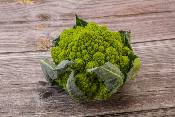 istock Vegan organic food - Romanesco cabbage 1290093685