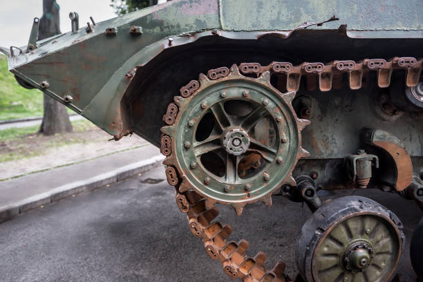 istock rusty caterpillar of a military machine 1290095192