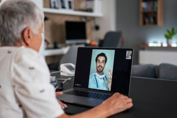 istock Video call with doctor 1290095627