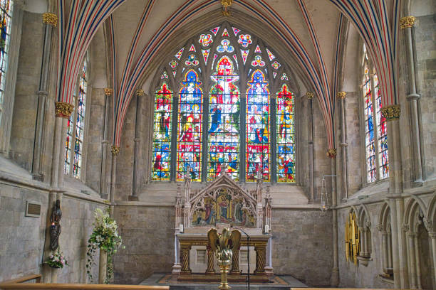 The Lady Chapel, Chichester Cathedral, West Sussex, UK. stock photo