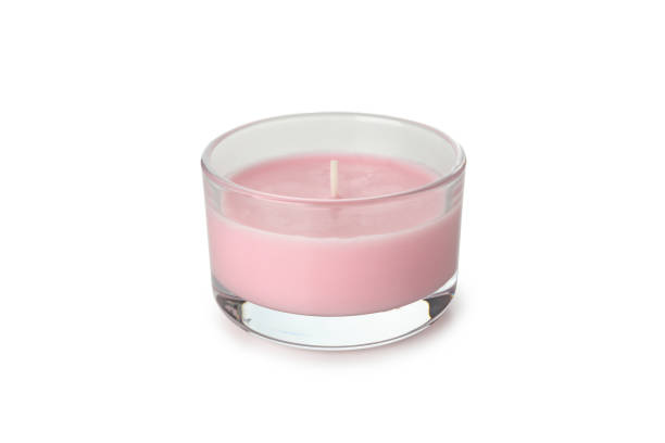 istock Scented candle for relax isolated on white background 1290100627