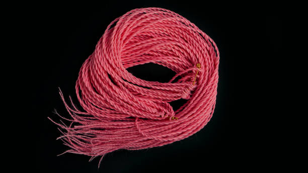 istock Double ended synthetic braids and pink dreadlocks 1290101305