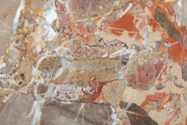 istock Variegated marble in gray, white and brown colors texture background 1290102304