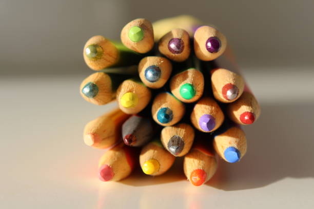 istock macro photography with selective focus on pencil points for coloring 1290107579