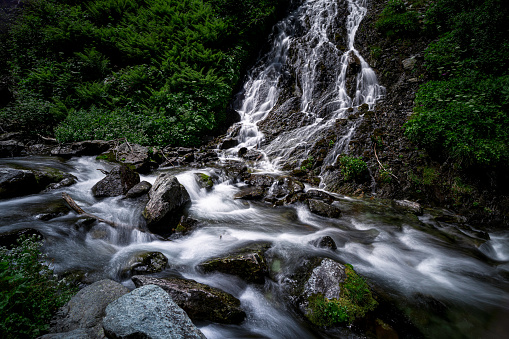 Waterfall found out near Balme, Pian Della Mussa
