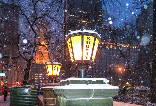 istock Winter night on Fifth Avenue 1290116532